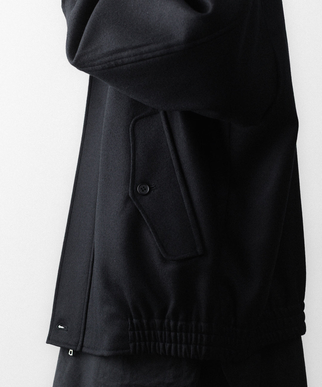 ssstein(シュタイン)のWOOL MELTON HARRINGTON JACKET - BLACKの公式通販サイトsession福岡セレクトショップ