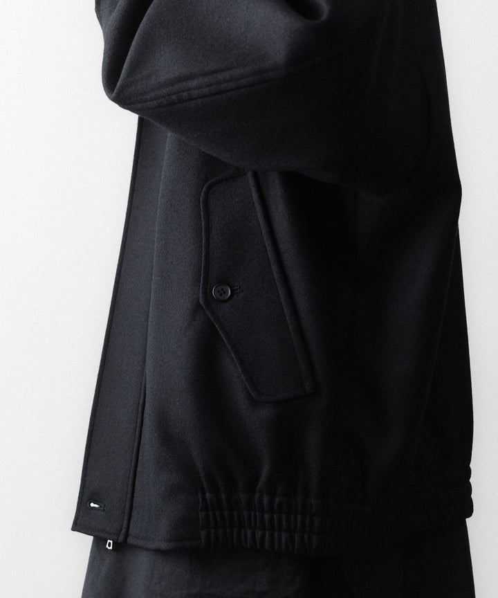 ssstein(シュタイン)のWOOL MELTON HARRINGTON JACKET - BLACKの公式通販サイトsession福岡セレクトショップ