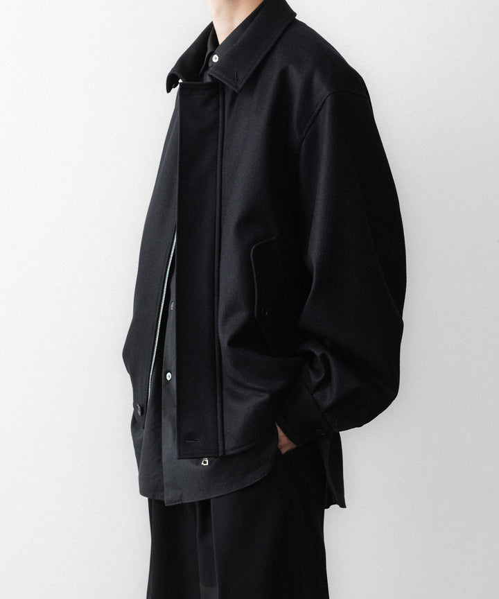 ssstein(シュタイン)のWOOL MELTON HARRINGTON JACKET - BLACKの公式通販サイトsession福岡セレクトショップ