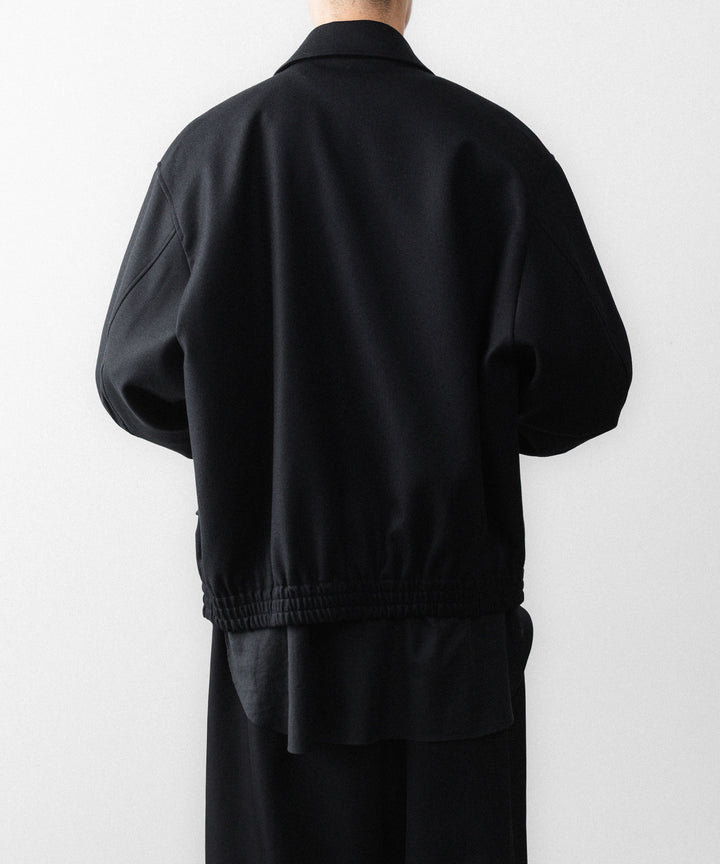 ssstein(シュタイン)のWOOL MELTON HARRINGTON JACKET - BLACKの公式通販サイトsession福岡セレクトショップ