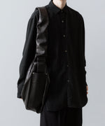 画像をギャラリービューアに読み込む, ssstein(シュタイン)のGOAT LEATHER SHIRRING HANDLE SHOULDER BAG - BLACKの公式通販サイトsession福岡セレクトショップ

