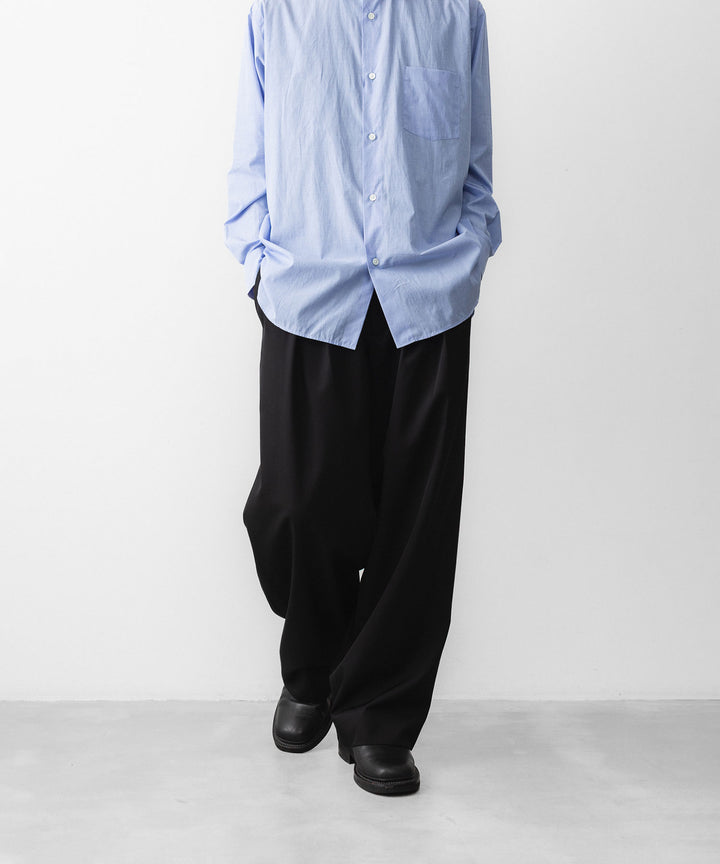 ssstein(シュタイン)のSMOOTH COTTON OVERSIZED REGULAR COLLAR SHIRT - BLUEの公式通販サイトsession福岡セレクトショップ