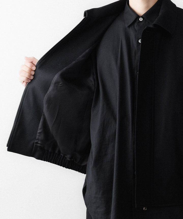ssstein(シュタイン)のWOOL MELTON HARRINGTON JACKET - BLACKの公式通販サイトsession福岡セレクトショップ