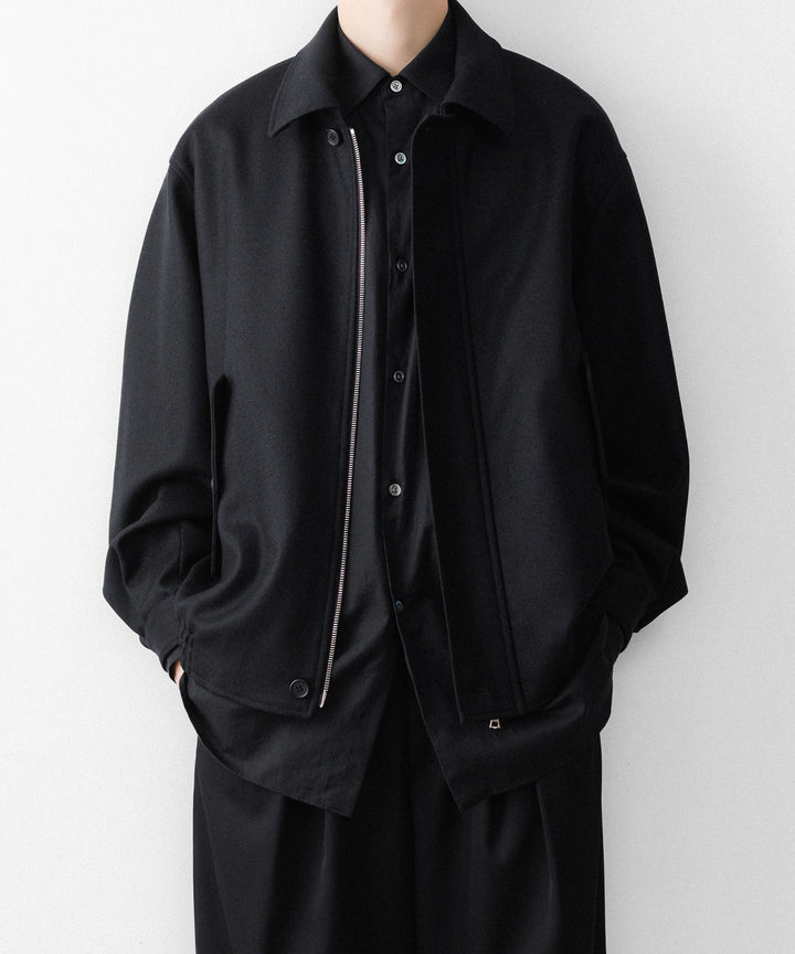 ssstein(シュタイン)のWOOL MELTON HARRINGTON JACKET - BLACKの公式通販サイトsession福岡セレクトショップ