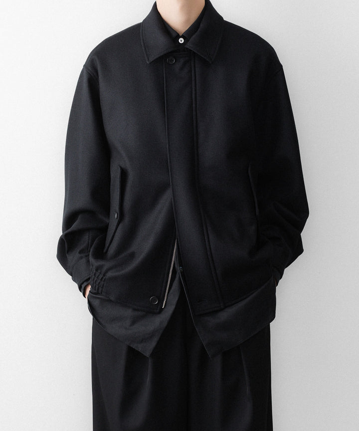 ssstein(シュタイン)のWOOL MELTON HARRINGTON JACKET - BLACKの公式通販サイトsession福岡セレクトショップ