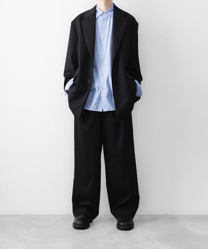 ssstein(シュタイン)のSMOOTH COTTON OVERSIZED REGULAR COLLAR SHIRT - BLUEの公式通販サイトsession福岡セレクトショップ