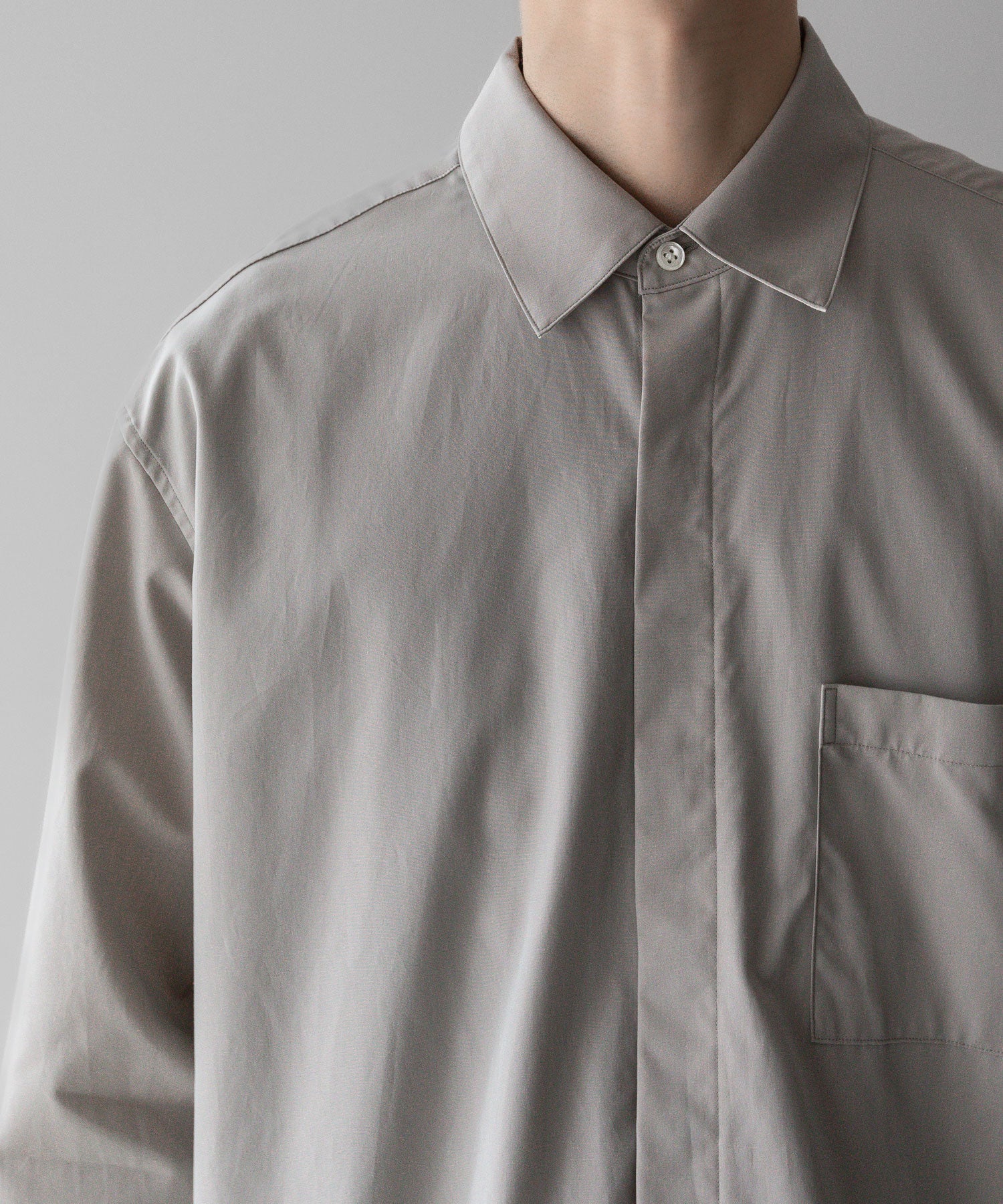 【stein】ssstein シュタインのOVERSIZED BACK BUTTONED SHIRT - GREIGE公式通販サイトsession福岡セレクトショップ