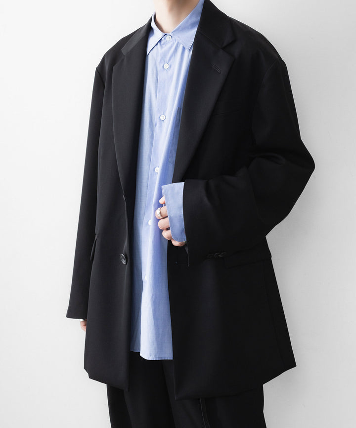 ssstein(シュタイン)のSMOOTH COTTON OVERSIZED REGULAR COLLAR SHIRT - BLUEの公式通販サイトsession福岡セレクトショップ