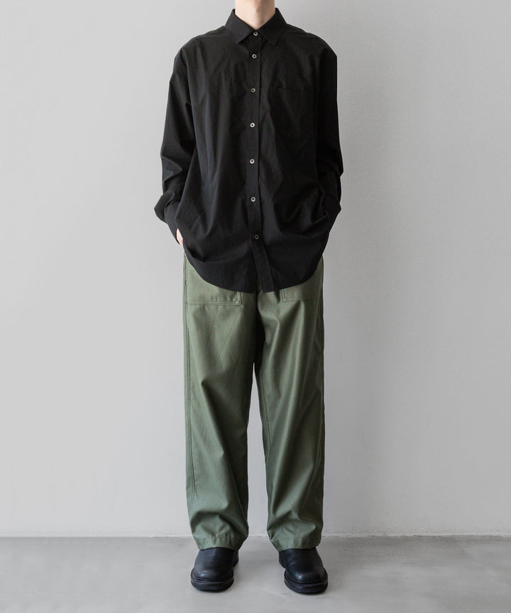 INTÉRIM/インテリムのGIZA BACK SATIN BAKER PANTSのOLIVE公式通販サイトsession福岡セレクトショップ
