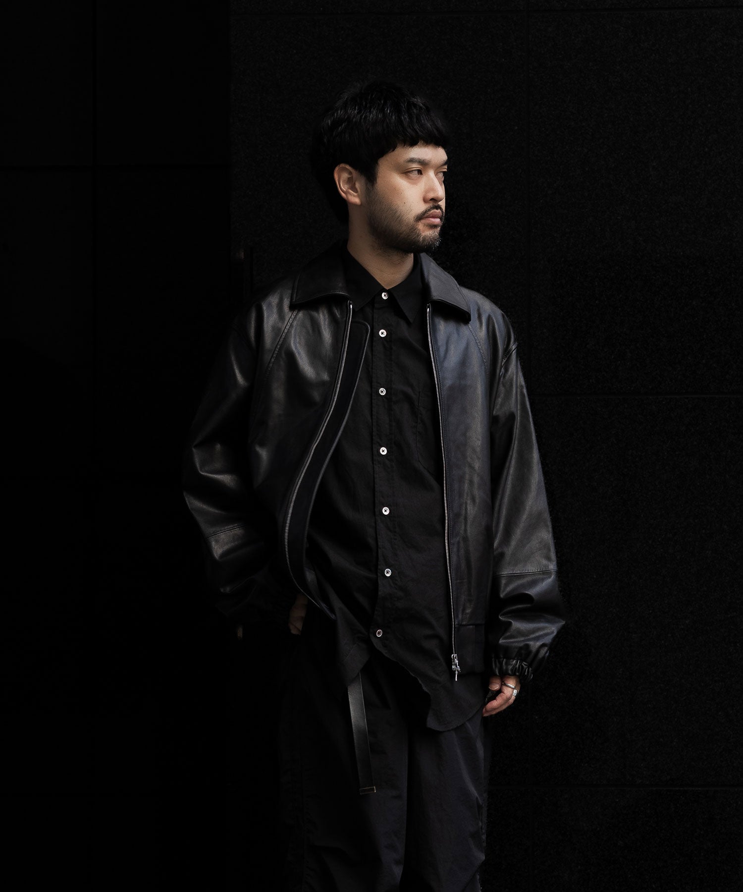 ssstein(シュタイン)の24AWコレクション LEATHER ZIP SHORT JACKET - BLACK 公式通販サイトsession福岡セレクトショップ