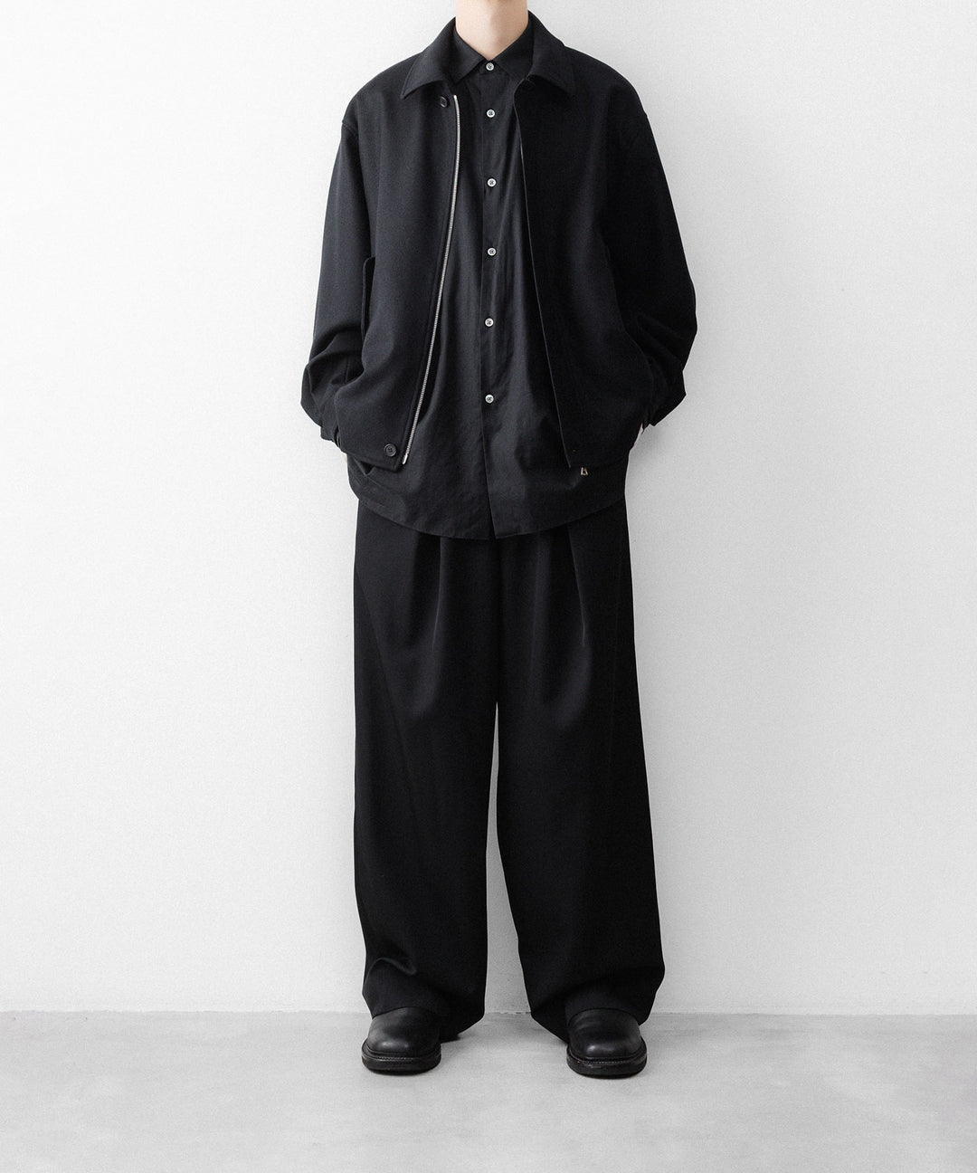 ssstein(シュタイン)のWOOL MELTON HARRINGTON JACKET - BLACKの公式通販サイトsession福岡セレクトショップ
