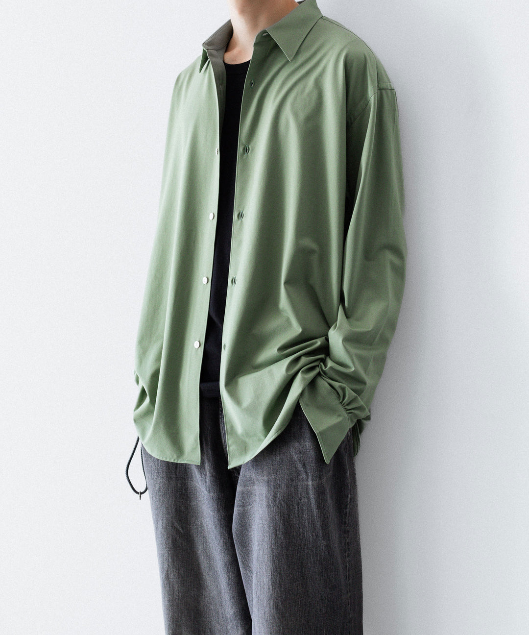 【KANEMASA PHIL.】46G MODEST SHIRT - GREEN