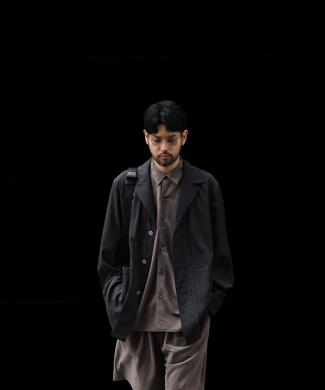 KANEMASA PHIL. カネマサフィルの36G CUPRO ETHER SHIRTのCHARCOALの公式通販サイトsession福岡セレクトショップ