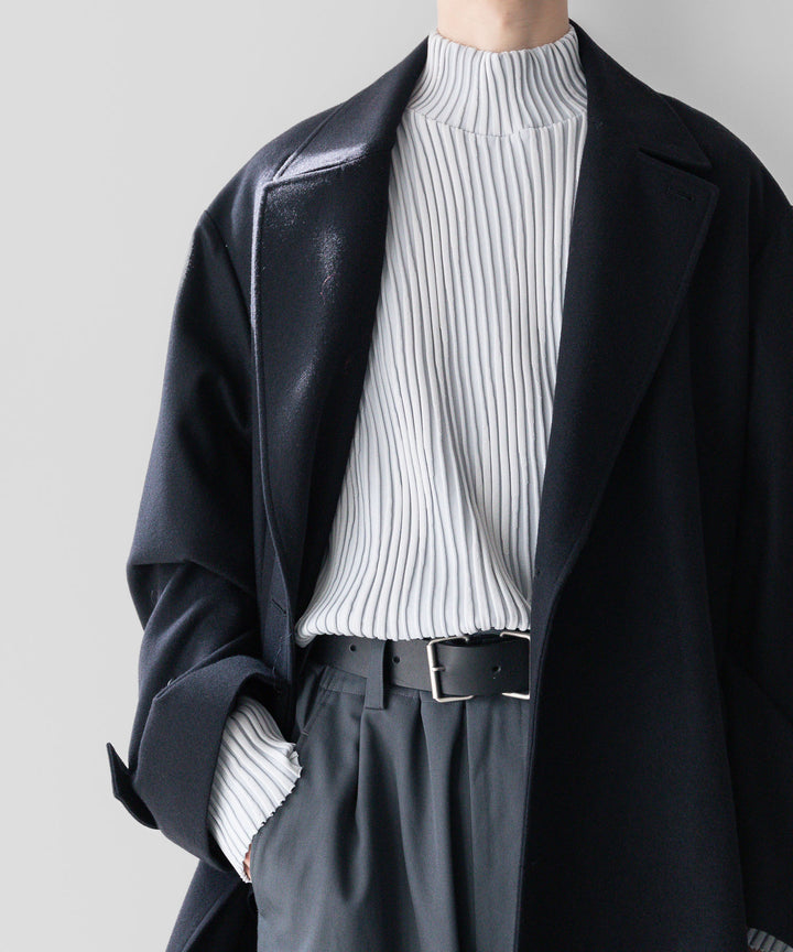 stein(シュタイン)の23AWコレクションOVERSIZED LAYERED SINGLE COATのDARK NAVY sessionセッション福岡セレクトショップ 公式通販サイト