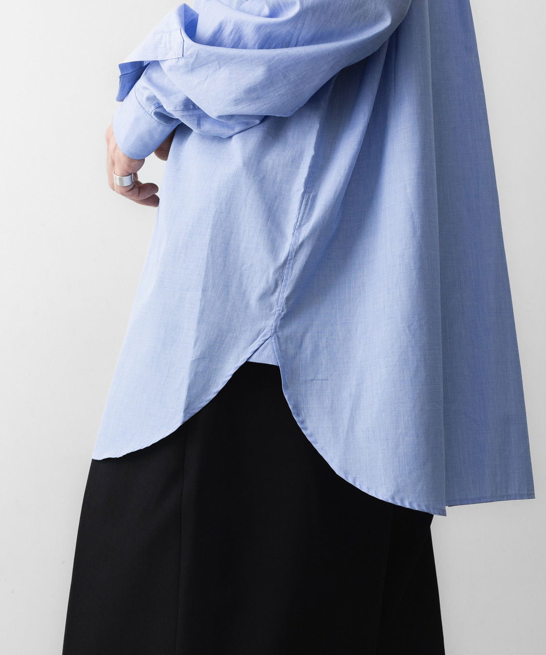ssstein(シュタイン)のSMOOTH COTTON OVERSIZED SKIPPER SHIRT - BLUEの公式通販サイトsession福岡セレクトショップ