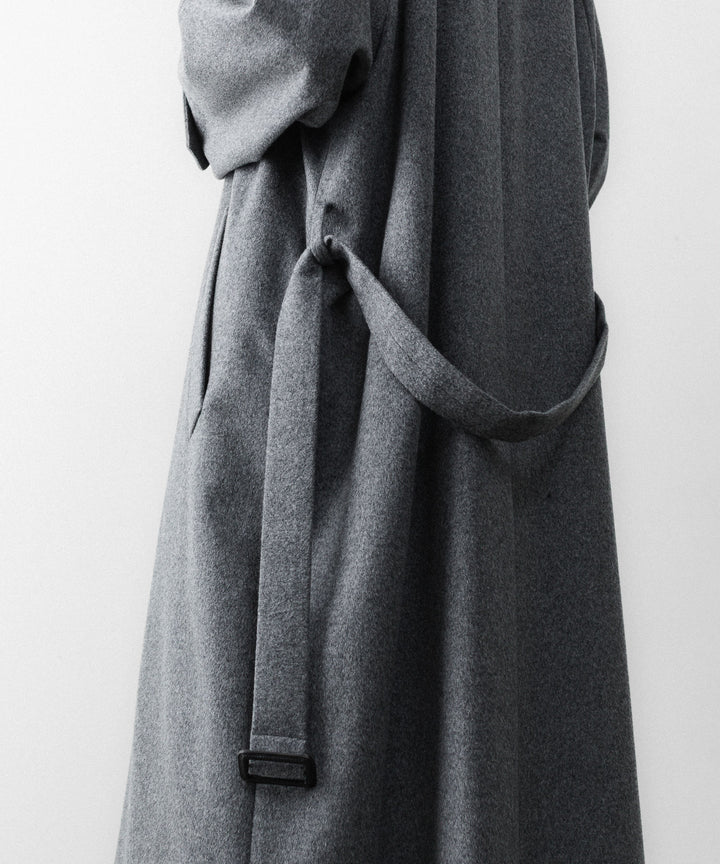 ssstein(シュタイン)のWOOL CASHMERE RAGLAN SLEEVE BALMACAAN COAT - GREYの公式通販サイトsession福岡セレクトショップ