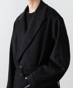 画像をギャラリービューアに読み込む, ssstein(シュタイン)のOVERSIZED MAXI-LENGTH PEAK LAPEL COAT - BLACKの公式通販サイトsession福岡セレクトショップ
