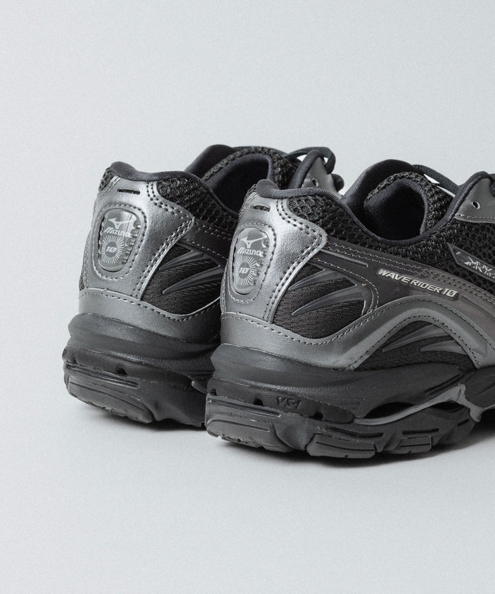 MIZUNO ミズノWAVE RIDER 10のBLACK×BLACK×METALLIC GREY 公式通販サイトsession福岡セレクトショップ