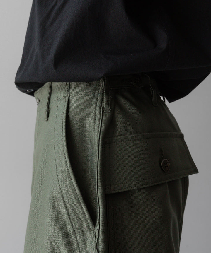 INTÉRIM/インテリムのGIZA BACK SATIN BAKER PANTSのOLIVE公式通販サイトsession福岡セレクトショップ