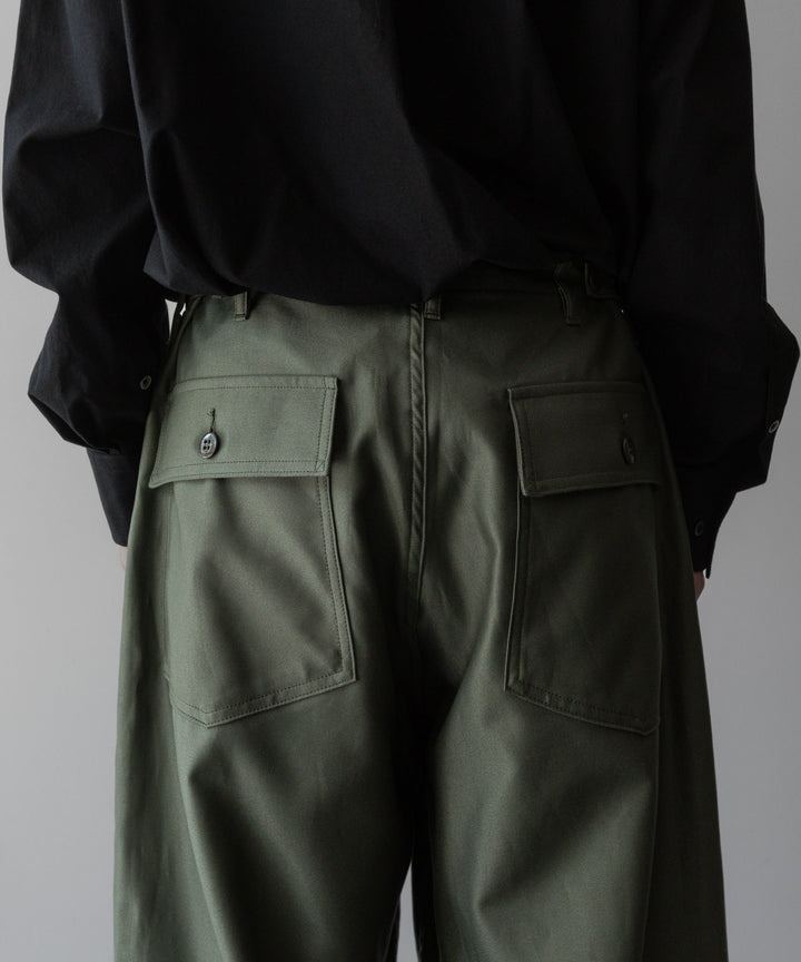 INTÉRIM/インテリムのGIZA BACK SATIN BAKER PANTSのOLIVE公式通販サイトsession福岡セレクトショップ