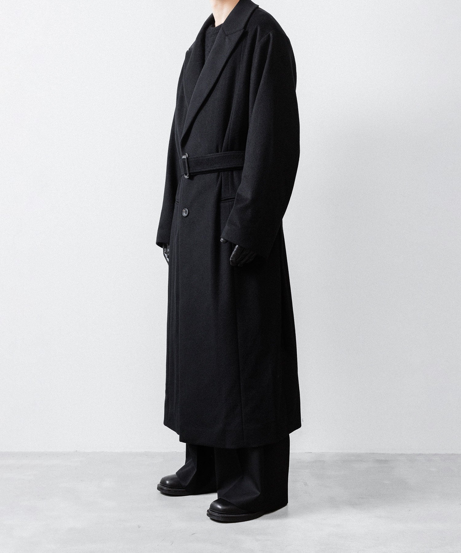 ssstein(シュタイン)のOVERSIZED MAXI-LENGTH PEAK LAPEL COAT - BLACKの公式通販サイトsession福岡セレクトショップ