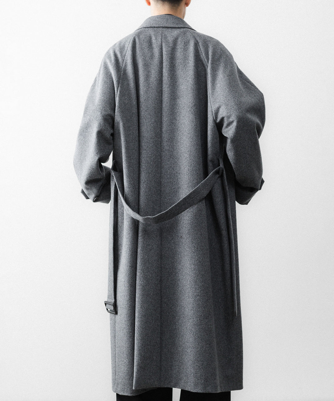 ssstein(シュタイン)のWOOL CASHMERE RAGLAN SLEEVE BALMACAAN COAT - GREYの公式通販サイトsession福岡セレクトショップ