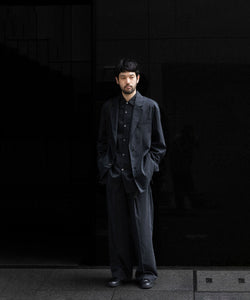 ssstein(シュタイン)の24AWコレクション OVERSIZED DOWN PAT SHIRT - BLACK 公式通販サイトsession福岡セレクトショップ