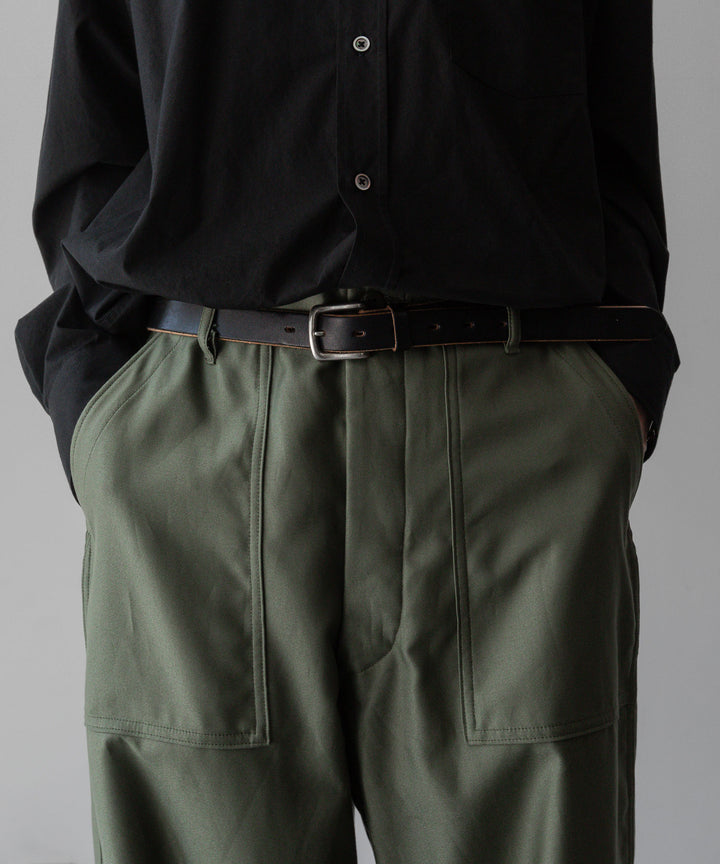 INTÉRIM/インテリムのGIZA BACK SATIN BAKER PANTSのOLIVE公式通販サイトsession福岡セレクトショップ