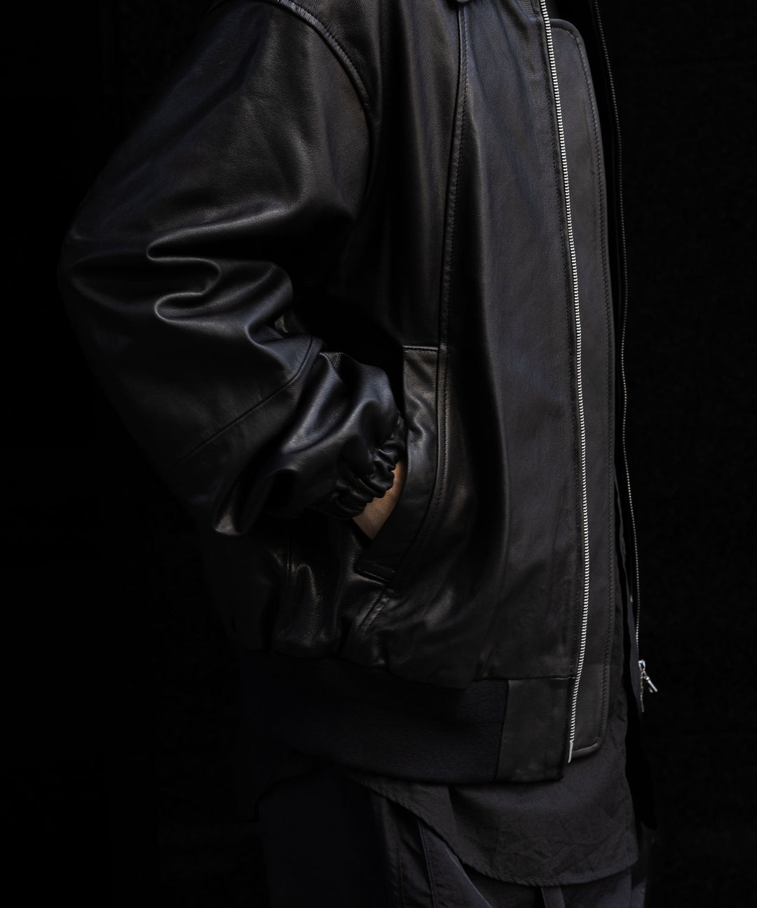 ssstein(シュタイン)の24AWコレクション LEATHER ZIP SHORT JACKET - BLACK 公式通販サイトsession福岡セレクトショップ