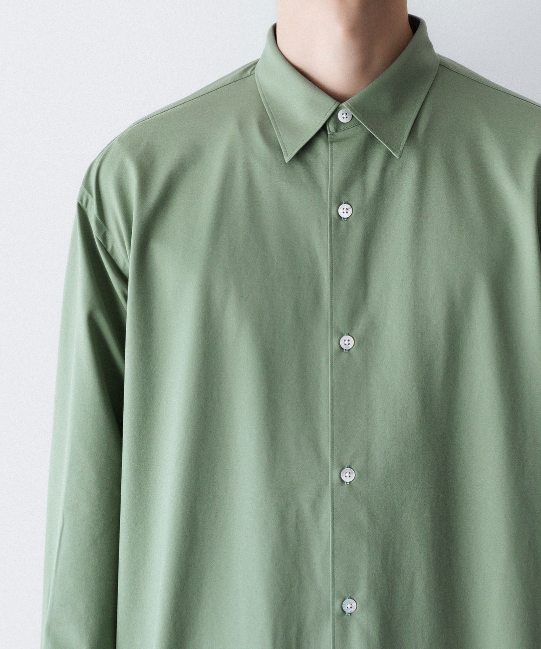 【KANEMASA PHIL.】46G MODEST SHIRT - GREEN