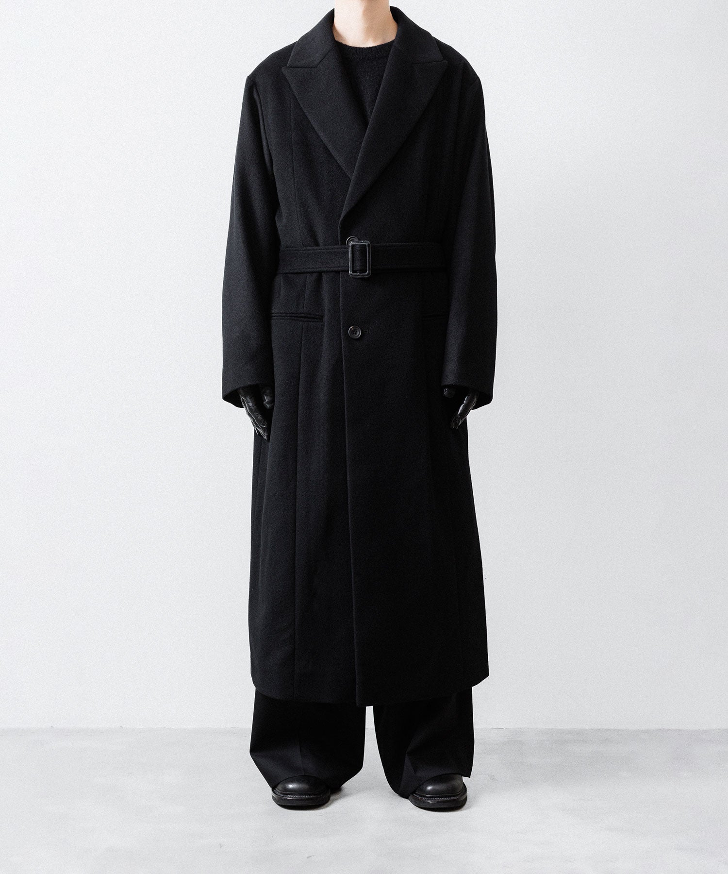 ssstein(シュタイン)のOVERSIZED MAXI-LENGTH PEAK LAPEL COAT - BLACKの公式通販サイトsession福岡セレクトショップ