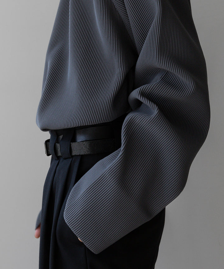【stein】OVERSIZED GRADATION PLEATS LS - N.GREY シュタイン 23ss sessionセッション福岡セレクトショップ 公式通販サイト