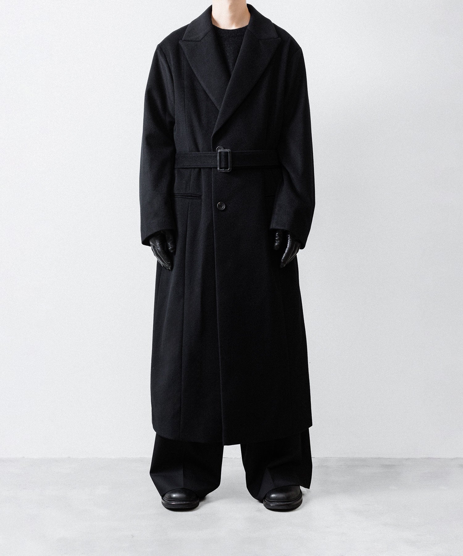 ssstein(シュタイン)のOVERSIZED MAXI-LENGTH PEAK LAPEL COAT - BLACKの公式通販サイトsession福岡セレクトショップ