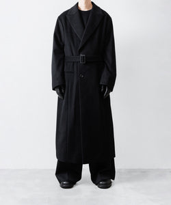 【定価１２万円　新品】ssstein オーバーサイズトレンチコート BLACK ssstein / シュタイン】OVERSIZED MAXI-LENGTH PEAK LAPEL COAT