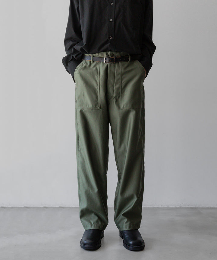 INTÉRIM/インテリムのGIZA BACK SATIN BAKER PANTSのOLIVE公式通販サイトsession福岡セレクトショップ