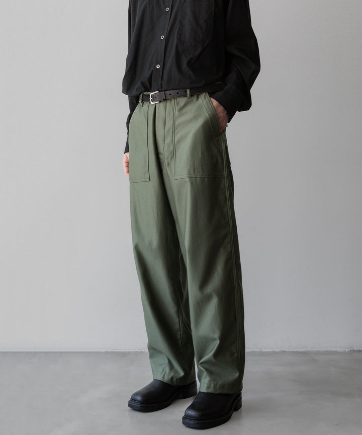 INTÉRIM/インテリムのGIZA BACK SATIN BAKER PANTSのOLIVE公式通販サイトsession福岡セレクトショップ