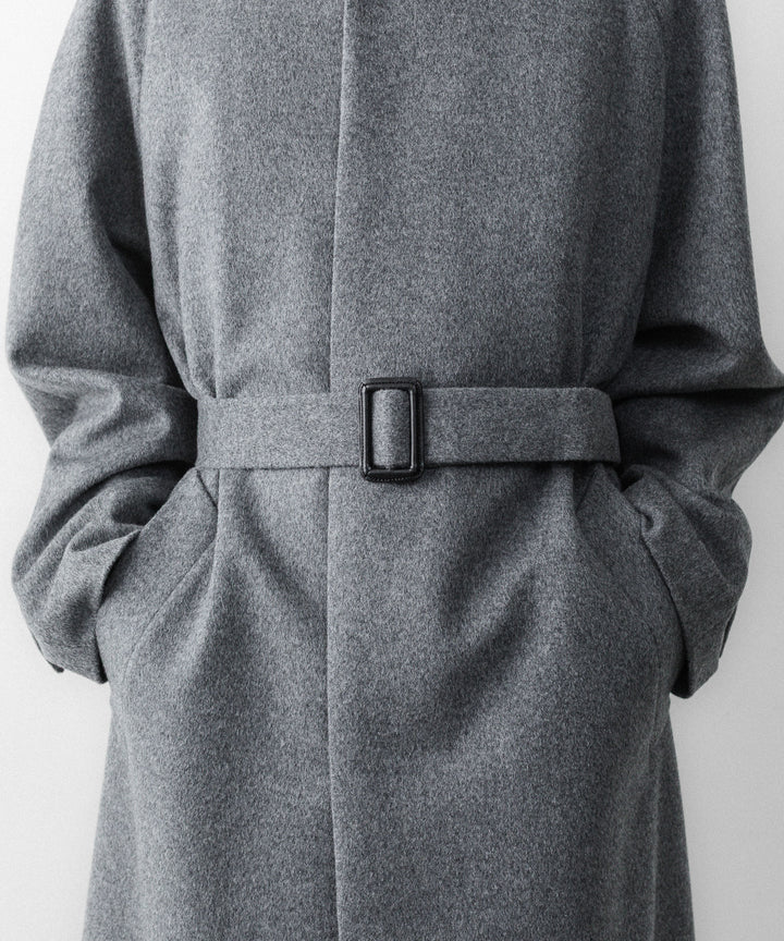 ssstein(シュタイン)のWOOL CASHMERE RAGLAN SLEEVE BALMACAAN COAT - GREYの公式通販サイトsession福岡セレクトショップ