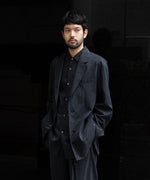 画像をギャラリービューアに読み込む, ssstein(シュタイン)の24AWコレクション SILK NYLON SINGLE BREASTED JACKET - BLACK 公式通販サイトsession福岡セレクトショップ
