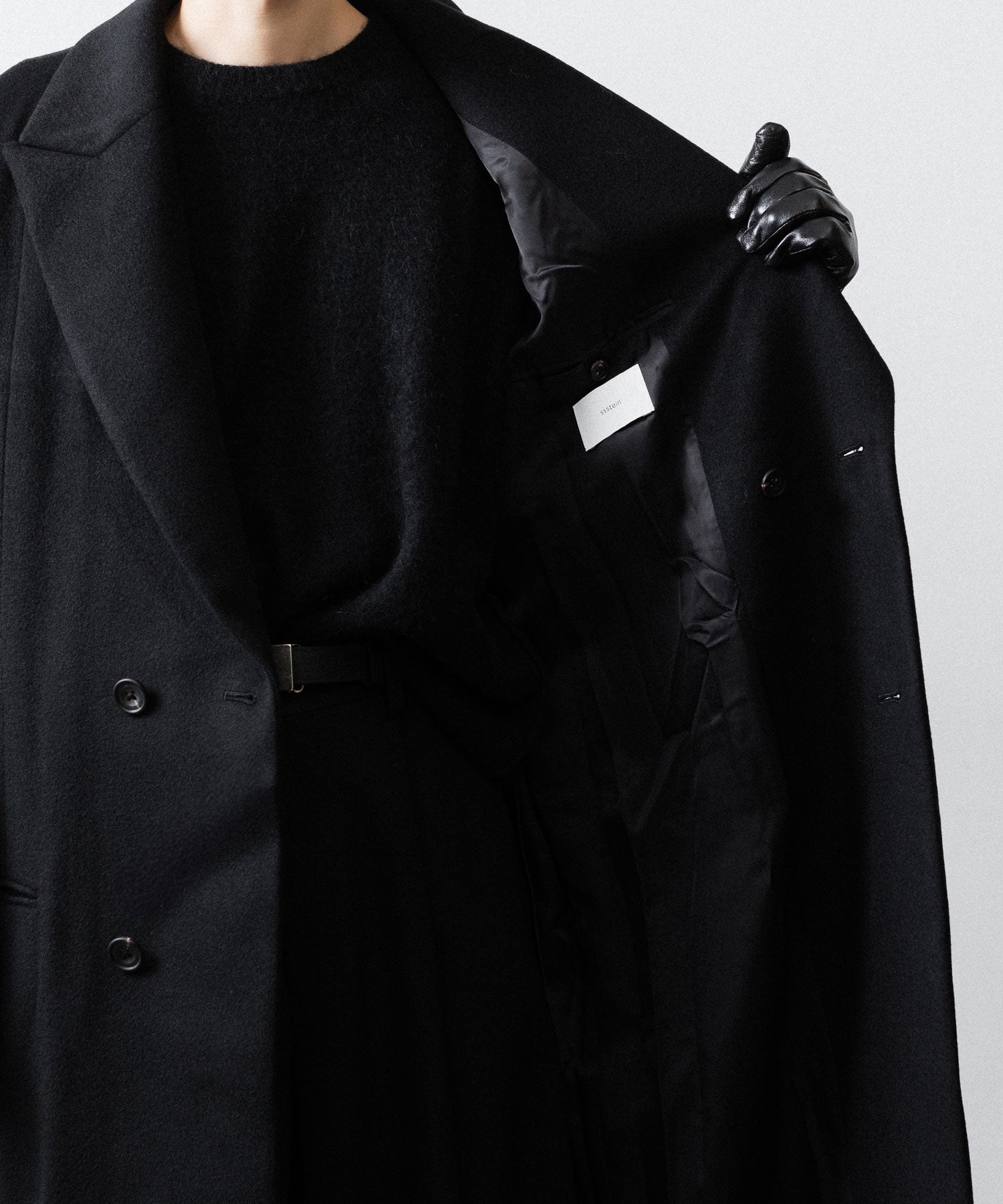 ssstein(シュタイン)のOVERSIZED MAXI-LENGTH PEAK LAPEL COAT - BLACKの公式通販サイトsession福岡セレクトショップ