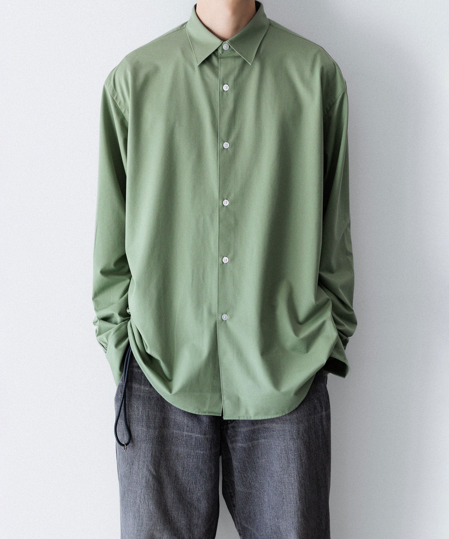 KANEMASA PHIL 46GAtmosphere Shirt カーキS KANEMASA PHIL / 46G Atmosphere Stripe L/S Shirt KHAKI – CASDAY