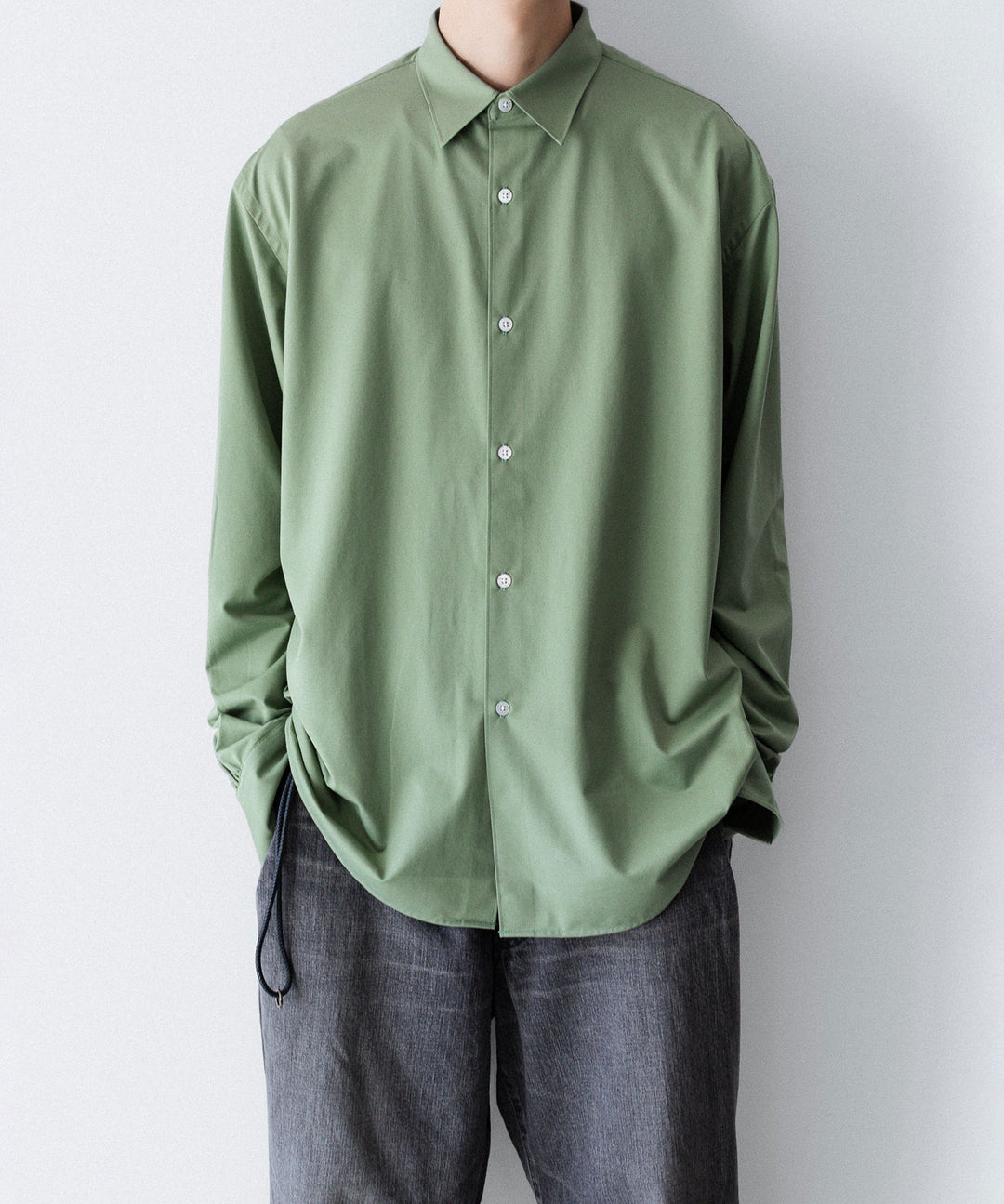 【KANEMASA PHIL.】46G MODEST SHIRT - GREEN