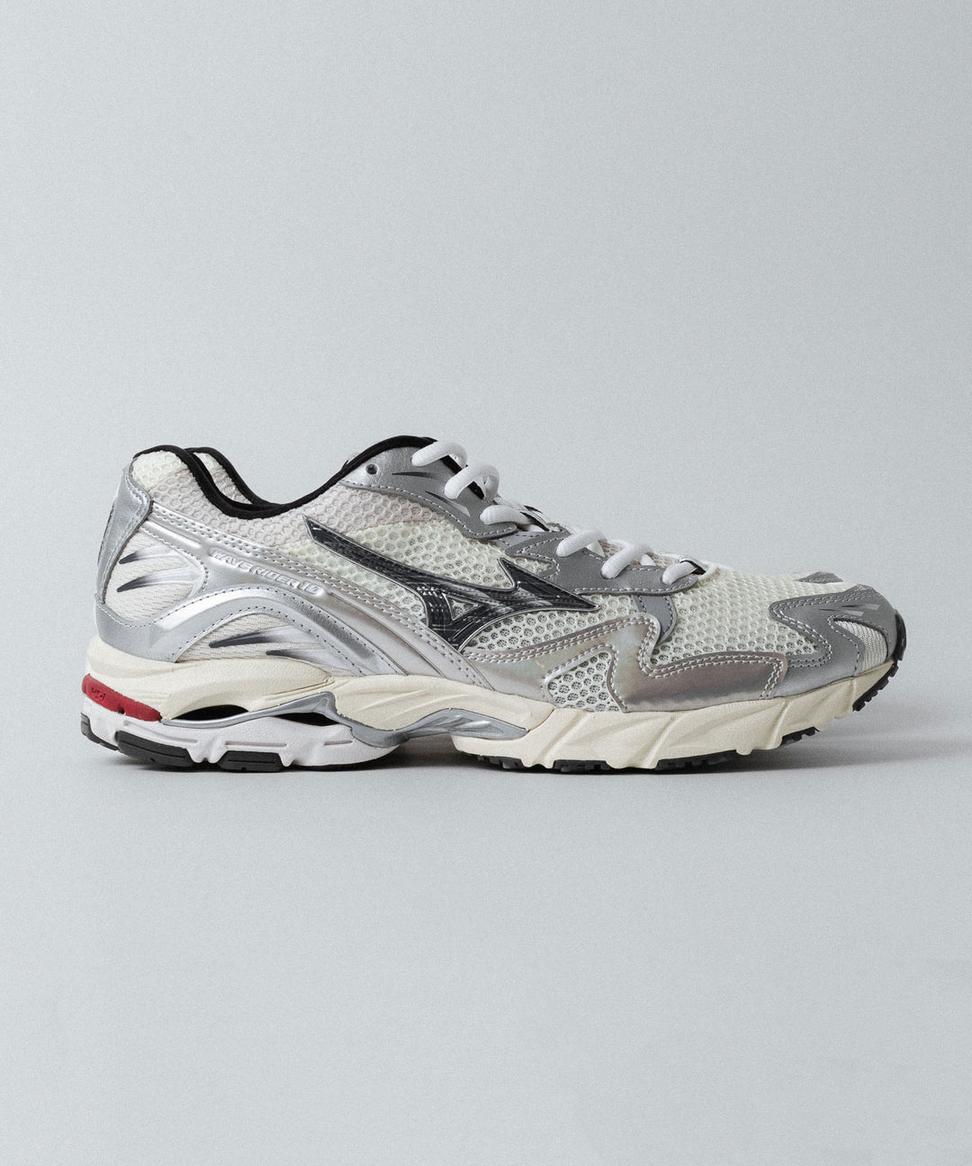 【MIZUNO】WAVE RIDER 10 - OFF WHITE×BLACK×RED