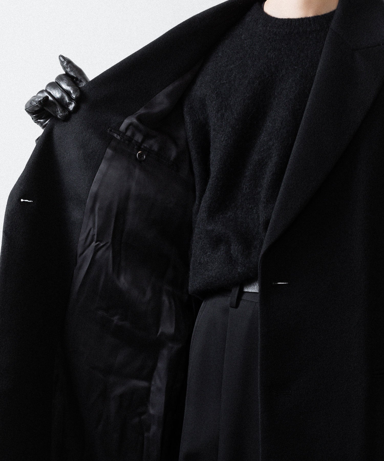 ssstein(シュタイン)のOVERSIZED MAXI-LENGTH PEAK LAPEL COAT - BLACKの公式通販サイトsession福岡セレクトショップ