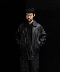 ssstein(シュタイン)の24AWコレクション LEATHER ZIP SHORT JACKET - BLACK 公式通販サイトsession福岡セレクトショップ