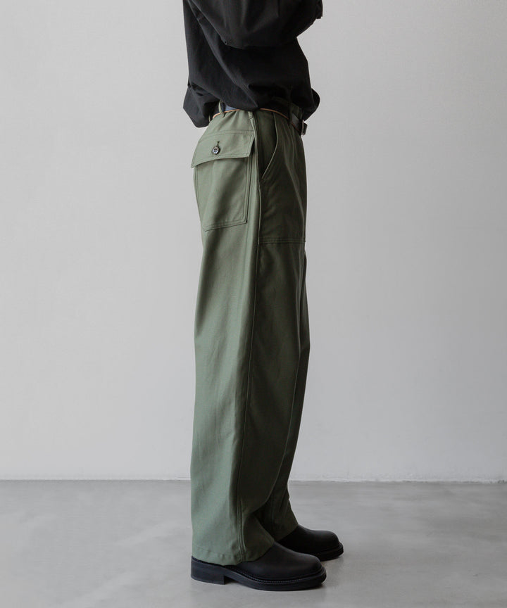 INTÉRIM/インテリムのGIZA BACK SATIN BAKER PANTSのOLIVE公式通販サイトsession福岡セレクトショップ