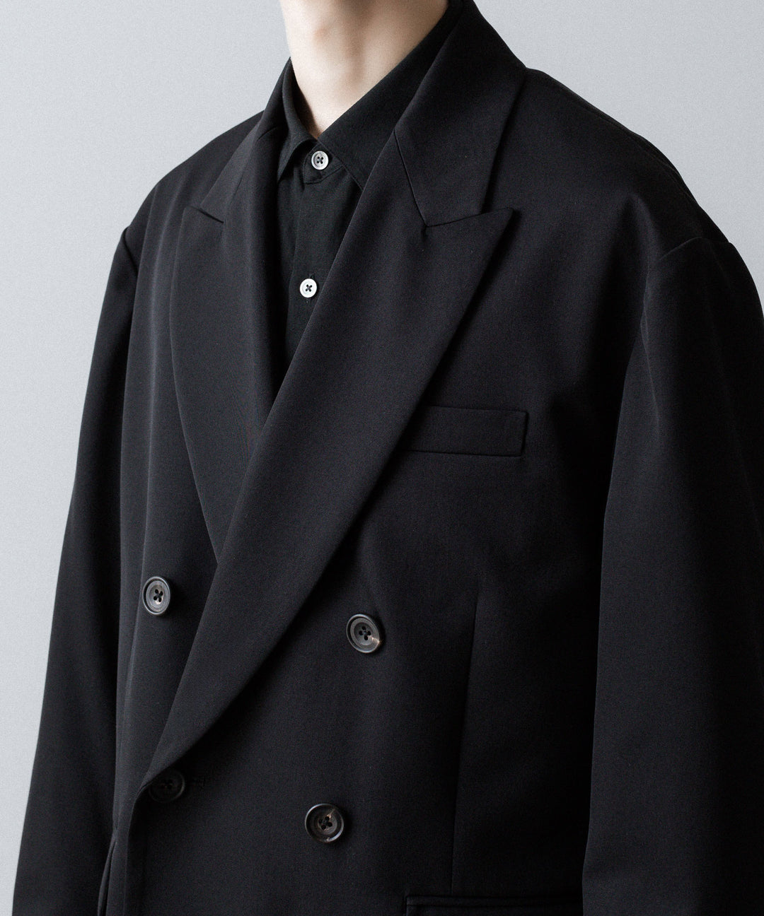 ssstein(シュタイン)のOVERSIZED DOUBLE BREASTED JACKET - BLACKの公式通販サイトsession福岡セレクトショップ