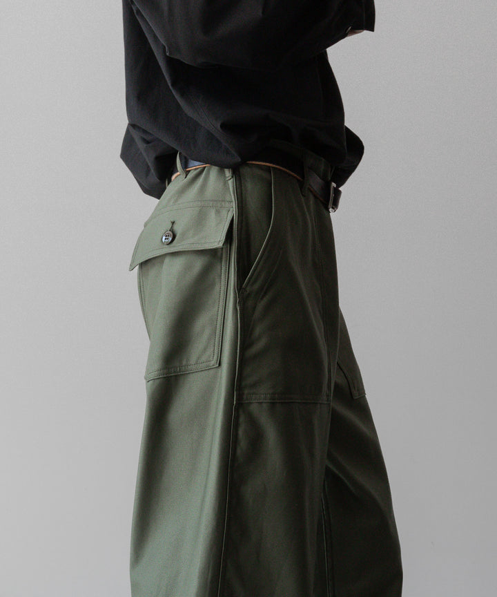 INTÉRIM/インテリムのGIZA BACK SATIN BAKER PANTSのOLIVE公式通販サイトsession福岡セレクトショップ