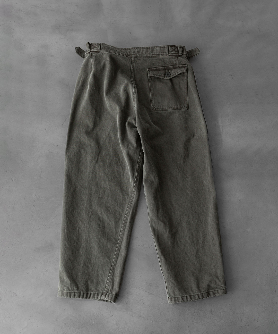 INTÉRIM(インテリム)のUSED WASHED HEAVY PIMA TWILL FRENCH AIR FORCE MECHANIC PANTS - U.OLIVEの公式通販サイトsession福岡セレクトショップ