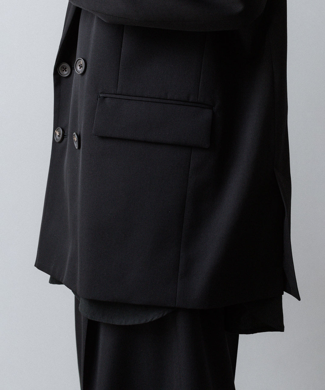 ssstein(シュタイン)のOVERSIZED DOUBLE BREASTED JACKET - BLACKの公式通販サイトsession福岡セレクトショップ