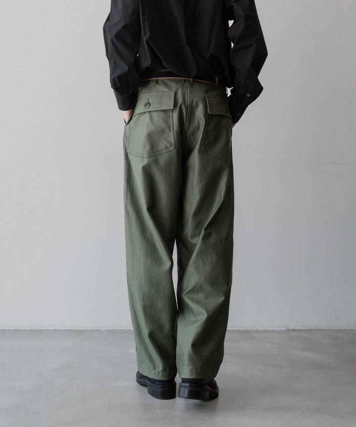 INTÉRIM/インテリムのGIZA BACK SATIN BAKER PANTSのOLIVE公式通販サイトsession福岡セレクトショップ